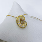 Collar Ajustable Inicial Bubble Pavé