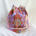 Bolso de Tela Naranja-Lila