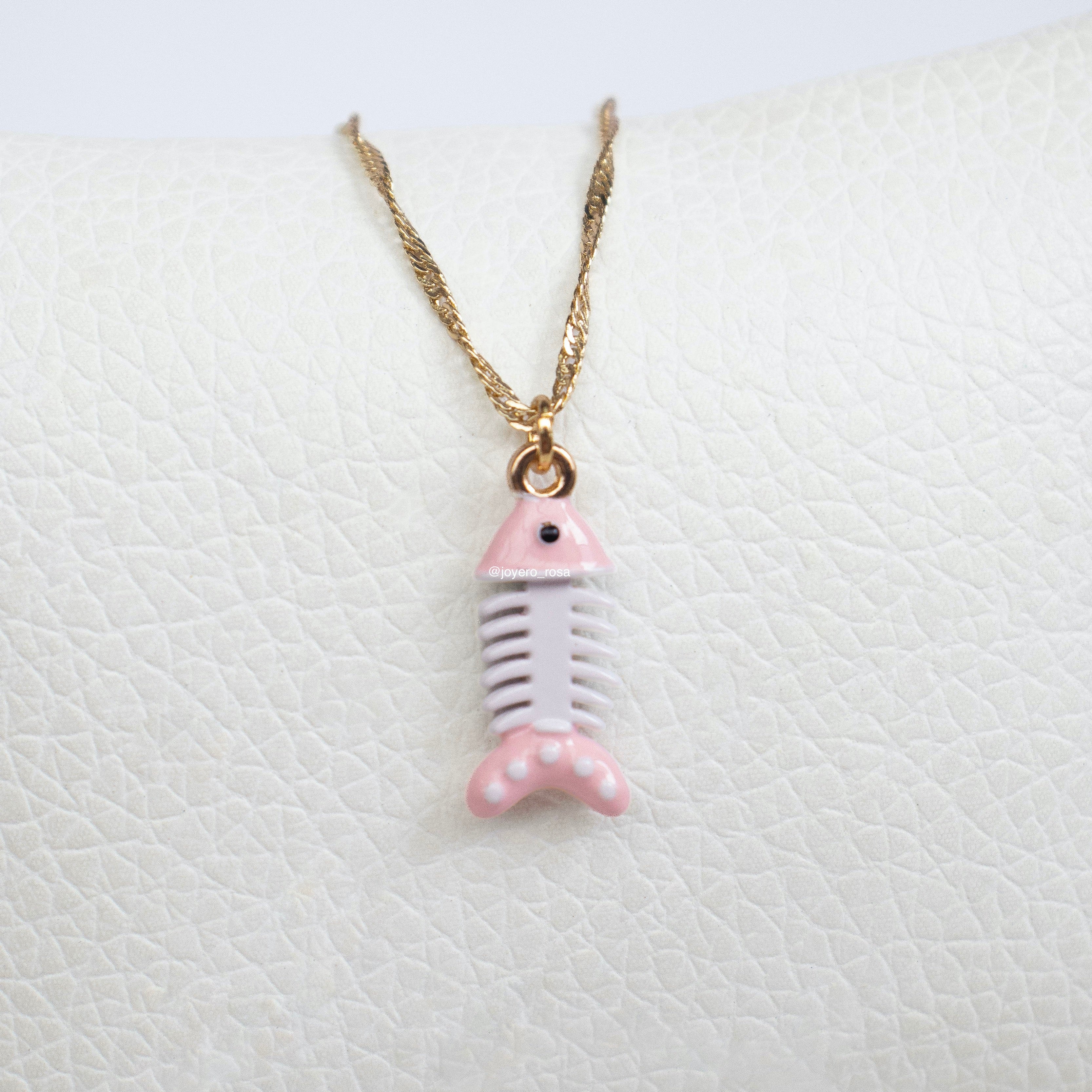 Collar Dije Esmaltado Pez