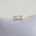 Studs Cristales Baguette