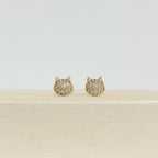 Studs Gatito con Brillos