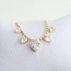 Collar Corazones Clear