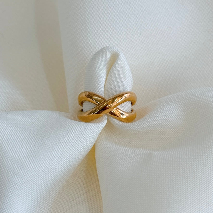 Anillo Cruzado Chunky