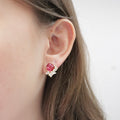 Studs Cristal Magenta