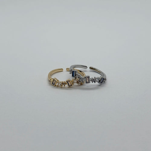 Anillo Ajustable Cristales Tornasol