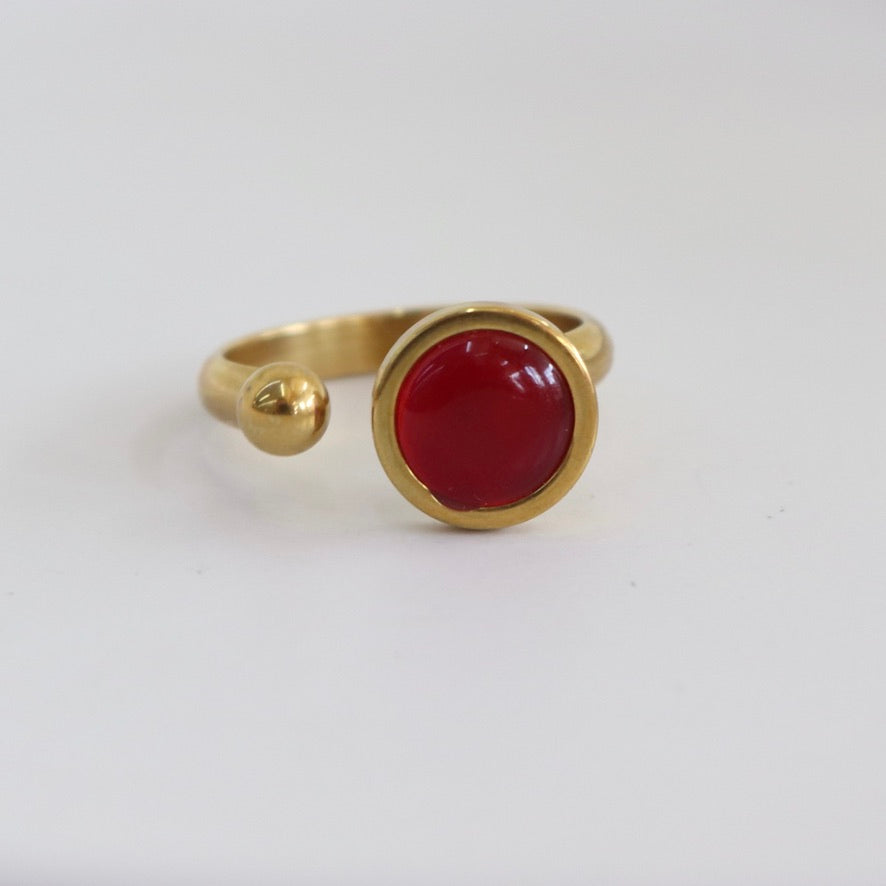 Anillo Círculo Rojo