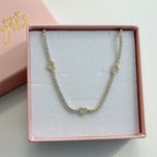 Collar Tennis y Corazones