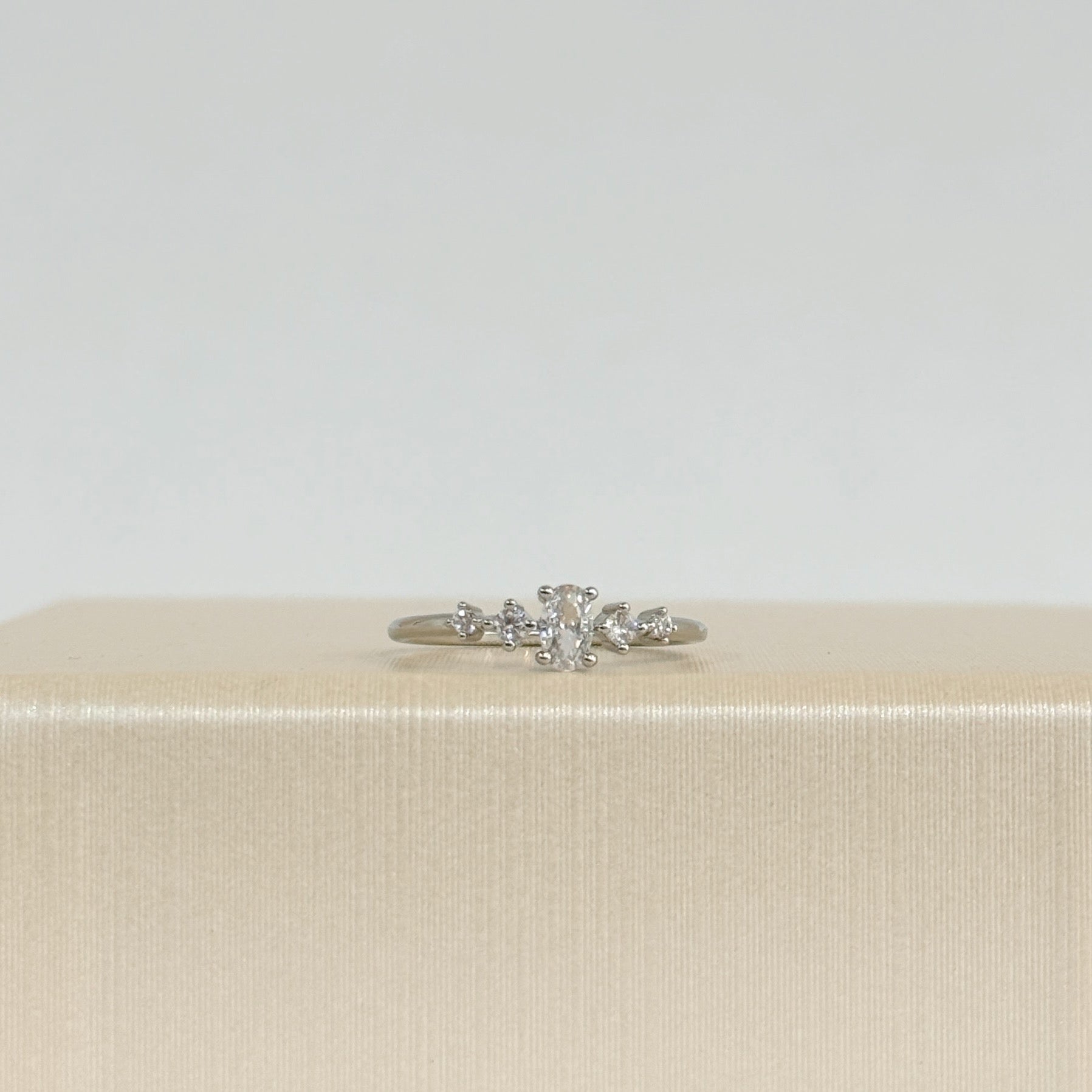 Anillo Cristal Ovalado
