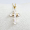 Collar Cruz con Perlas