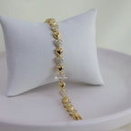 Pulsera Corazones con Cristales