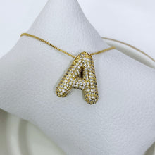Cargar imagen en el visor de la galería, Collar Ajustable Inicial Bubble Pavé
