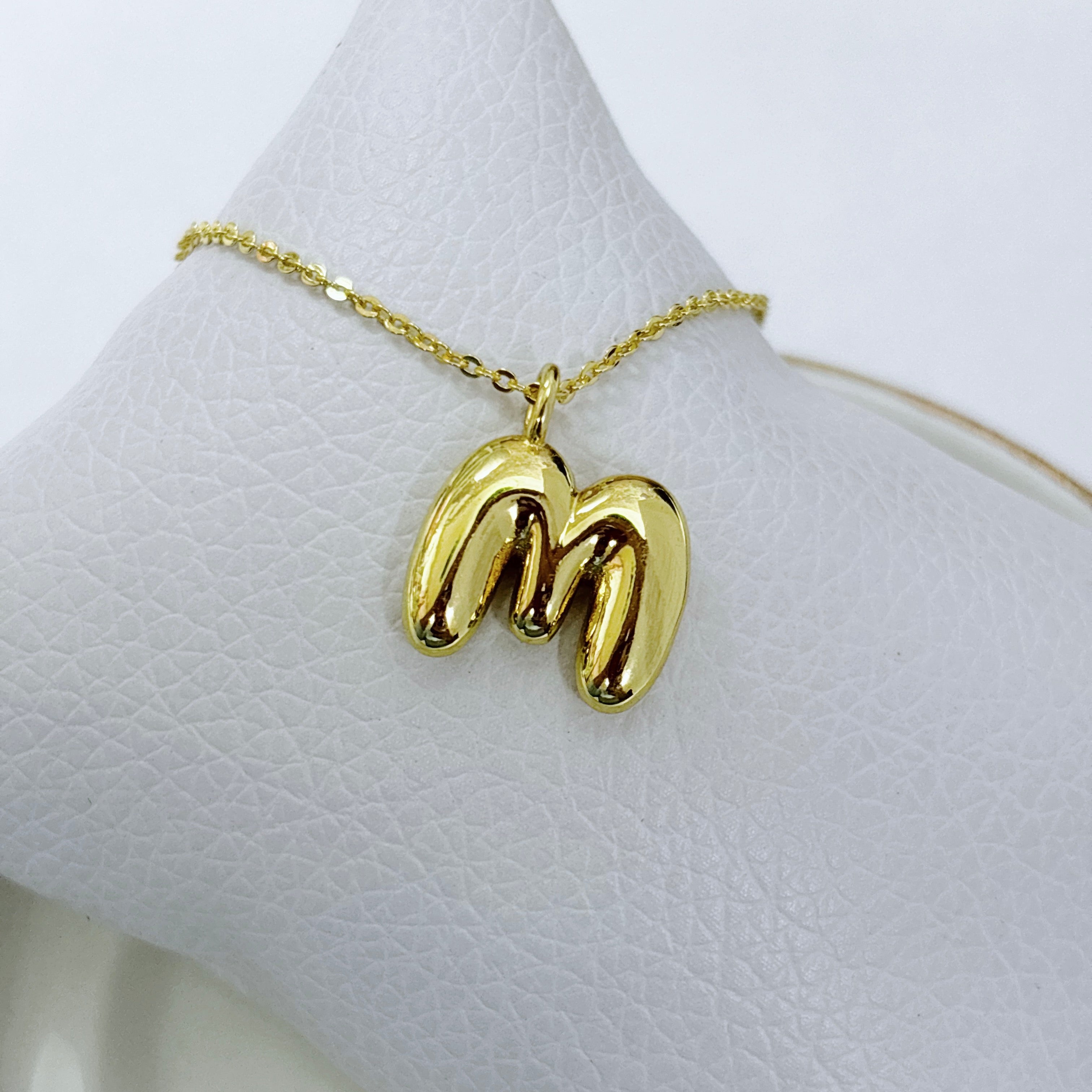 Collar Ajustable Inicial Burbuja