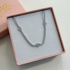 Collar Tennis y Corazones