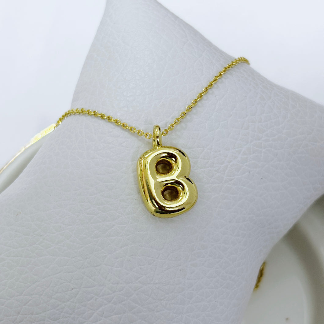 Collar Ajustable Inicial Burbuja