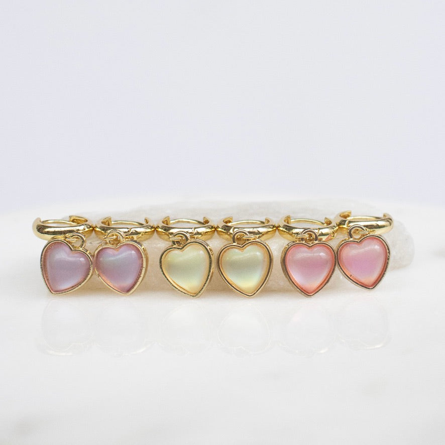 Dangles Corazón Tornasol