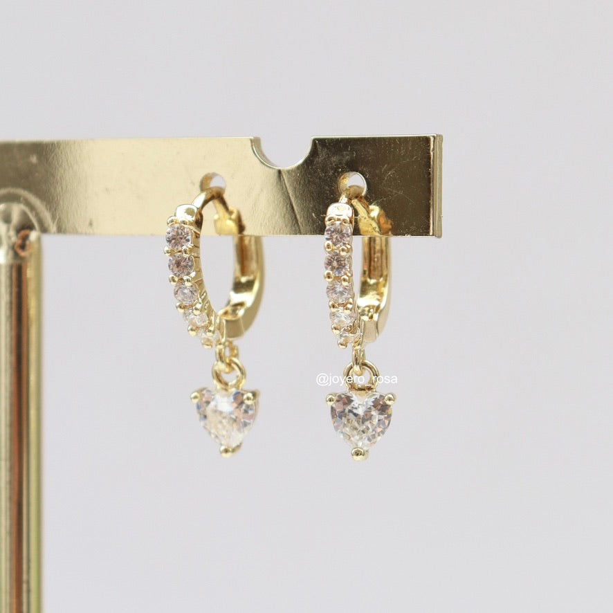 Dangles Corazón Clear