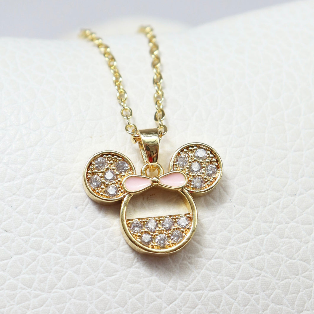 Collar Minnie Lazo Rosado