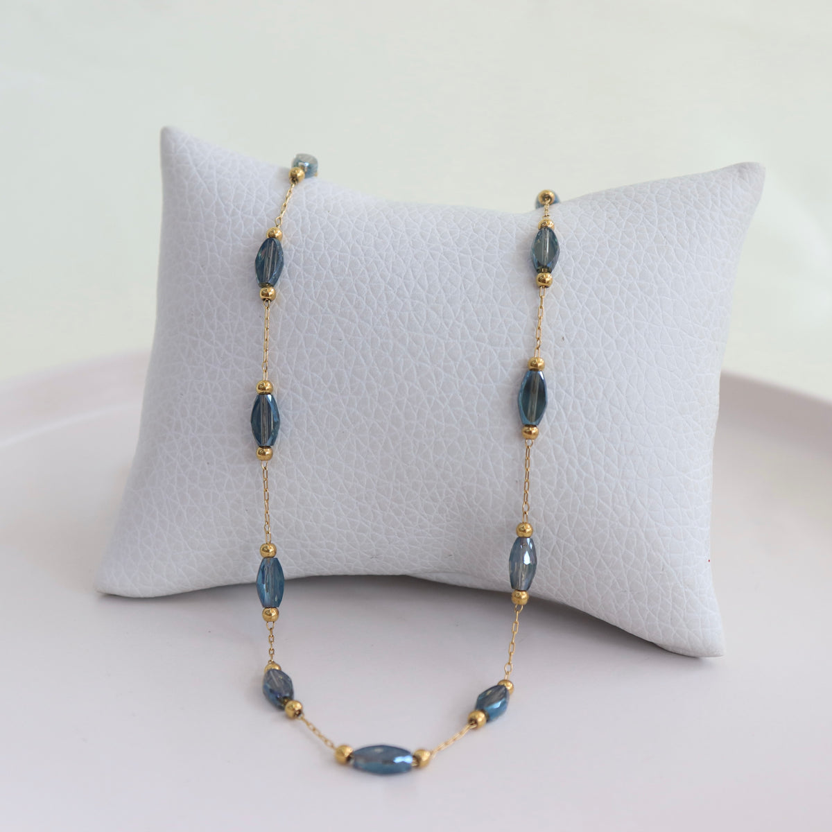 Collar Cristales Azules