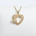 Collar Corazón Pavé
