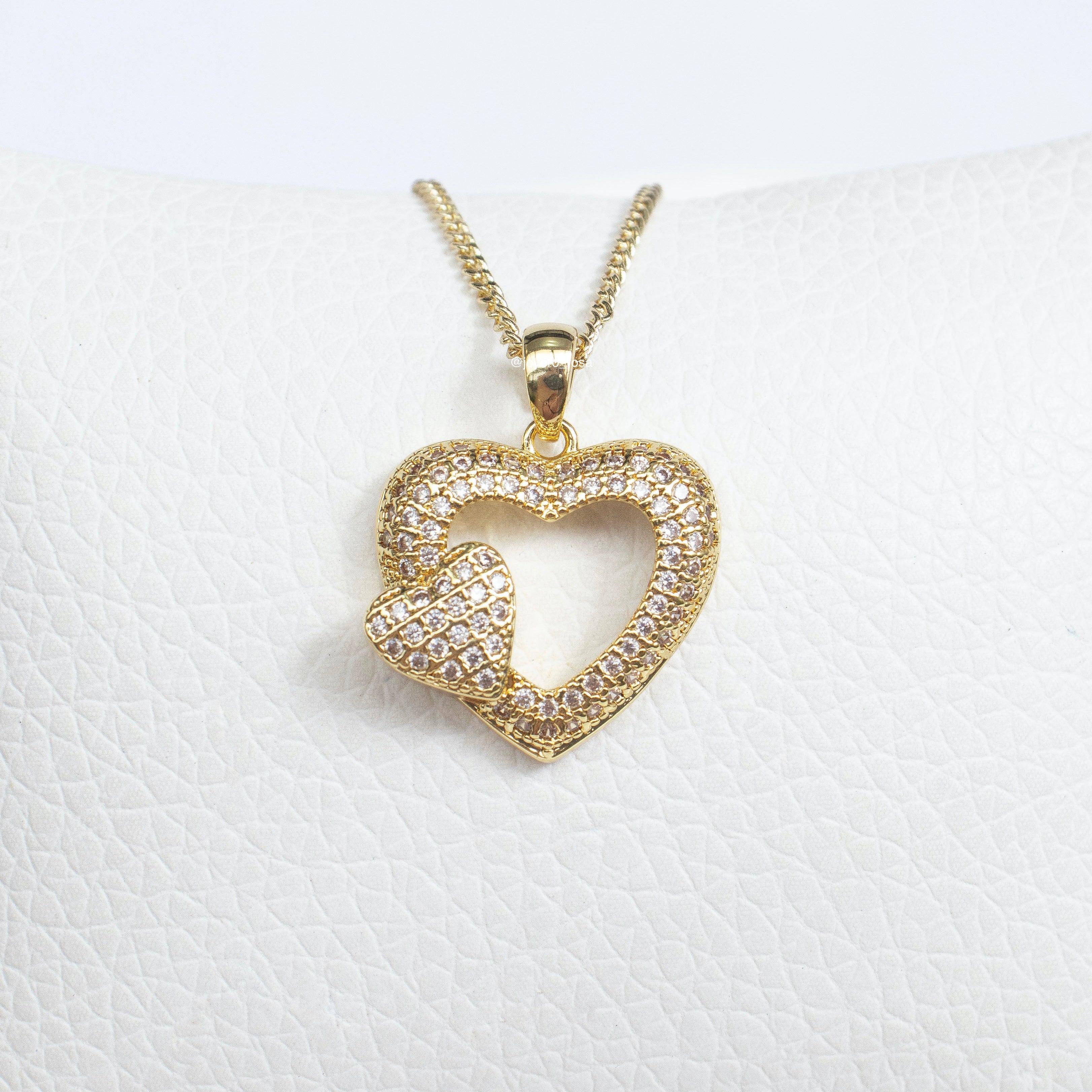 Collar Corazón Pavé