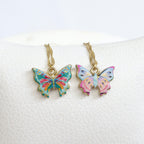 Collar Dije Esmaltado Mariposa