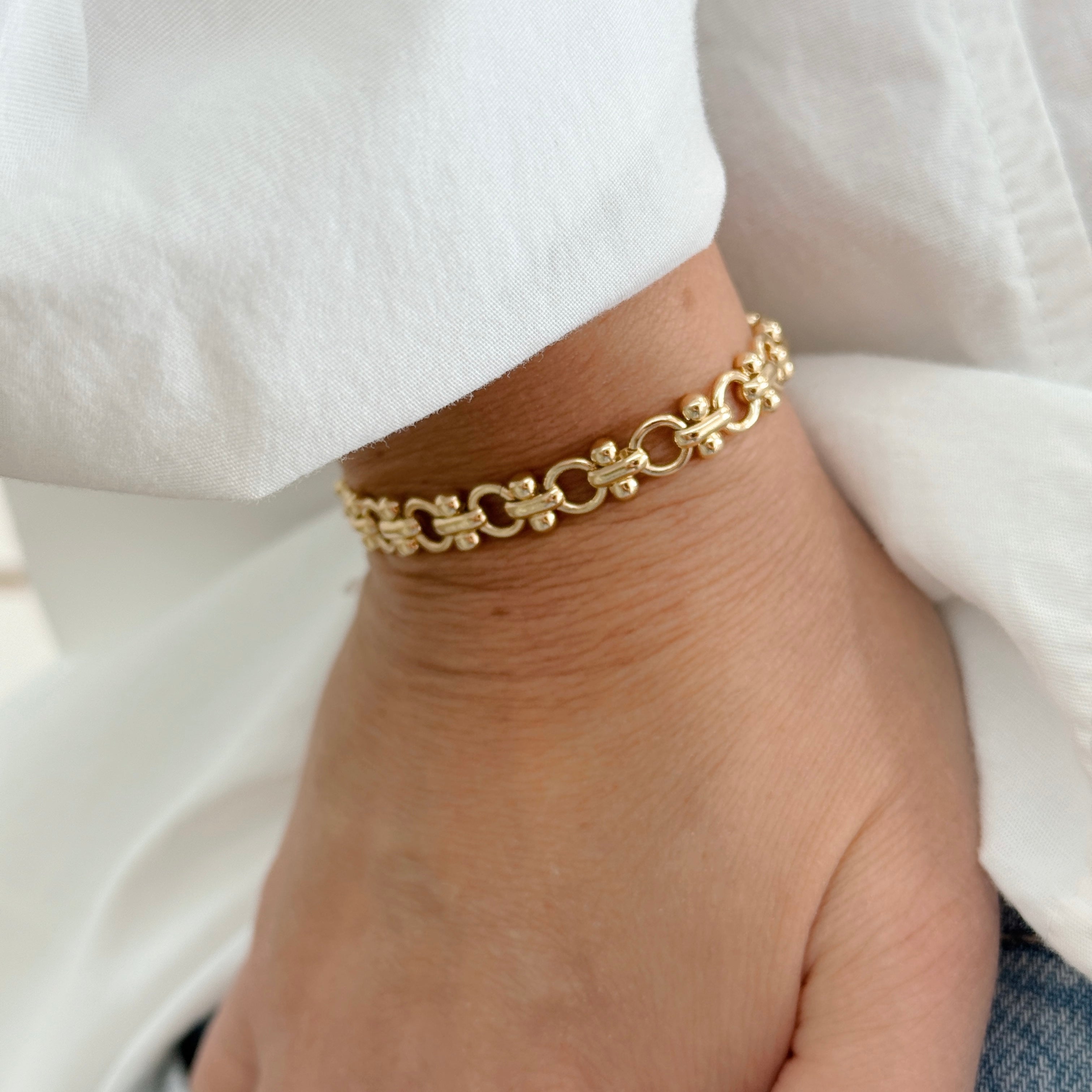 Pulsera Bolitas y Círculos