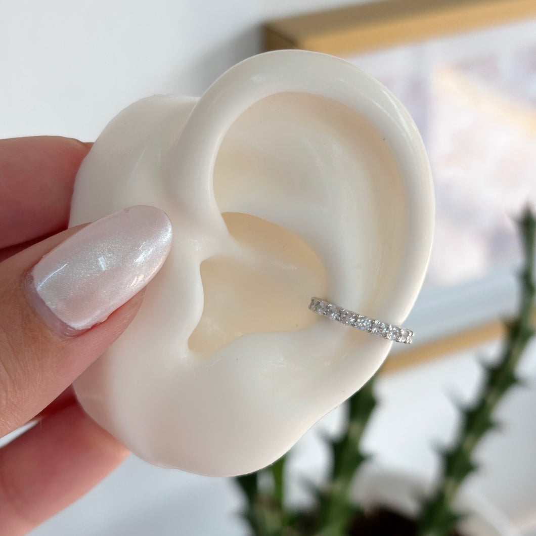 Earcuff Cristales (Plateado)