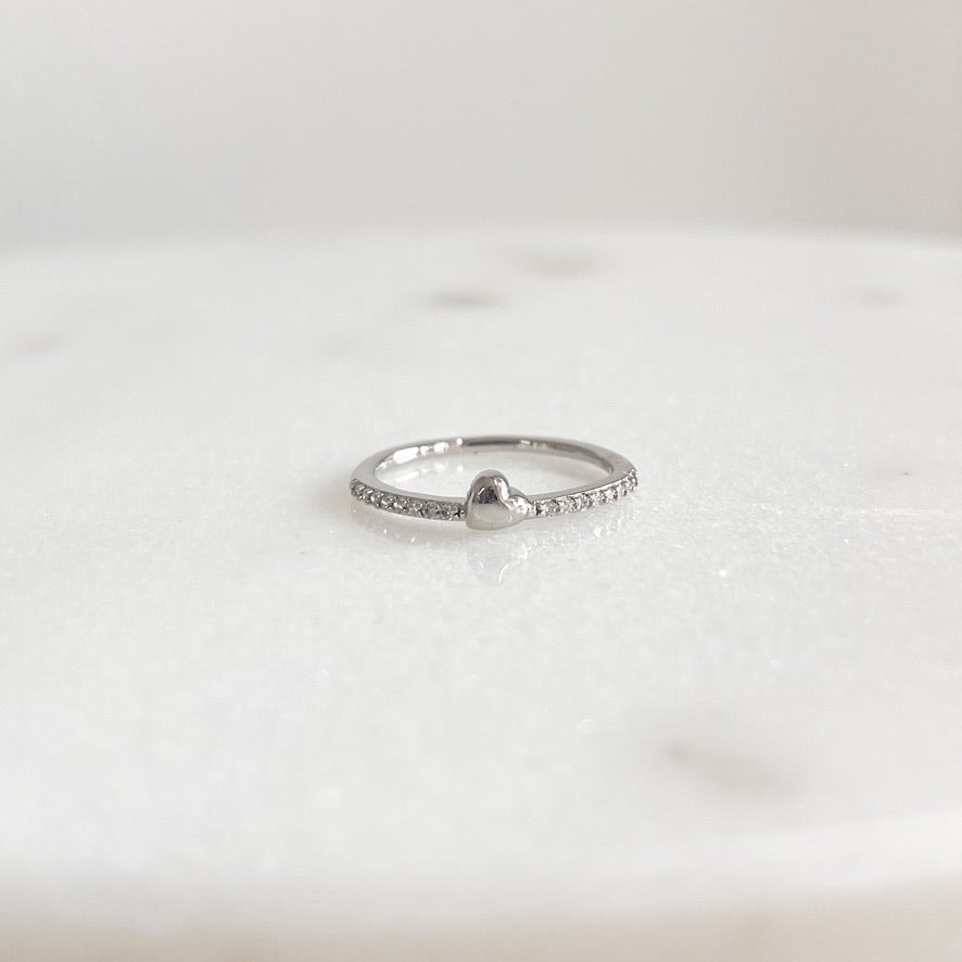 Anillo Corazón Mini y Cristales
