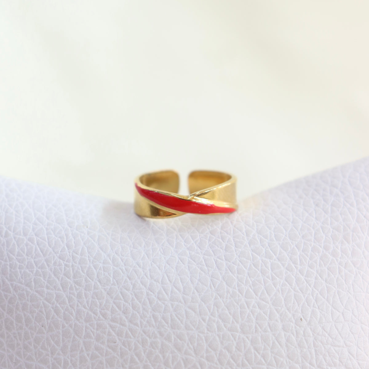 Anillo Ajustable Línea Roja
