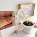 Studs Corazones Clear