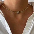 Collar Baguette Clear