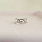 Anillo Corazón Entrelazado