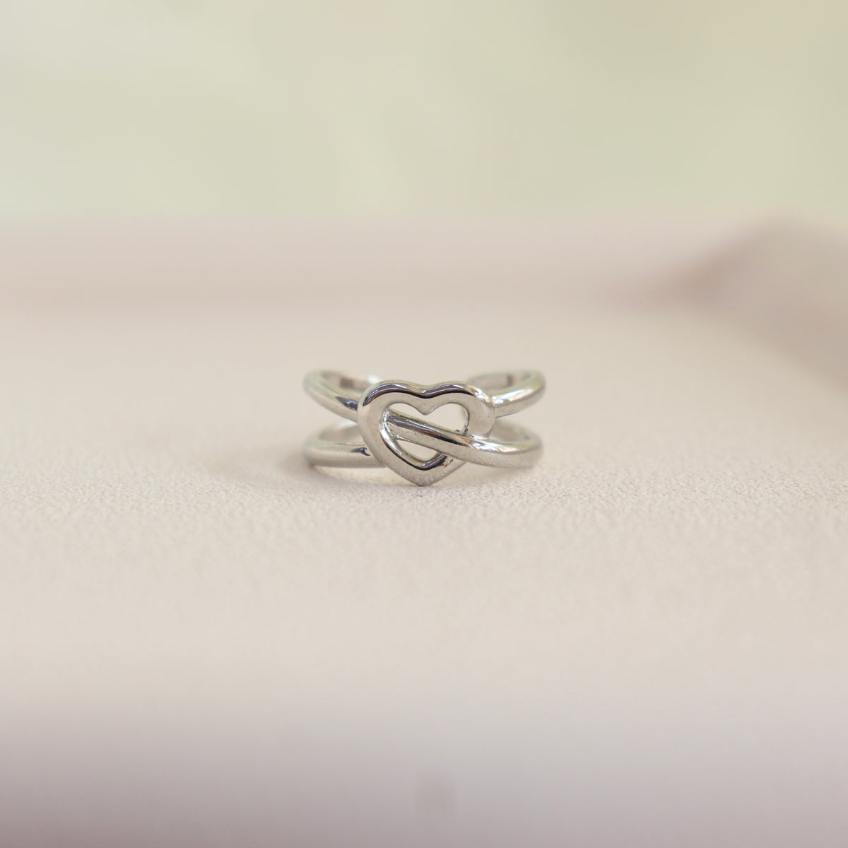 Anillo Corazón Entrelazado