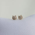 Studs Gatito con Brillos