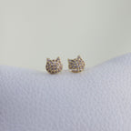 Studs Gatito con Brillos