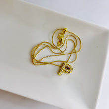 Cargar imagen en el visor de la galería, Collar Ajustable Inicial Pavé Chunky

