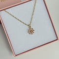 Collar Flor Rosada