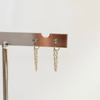Studs Cristal con Cadena