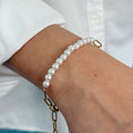 Pulsera Eslabones y Perlas