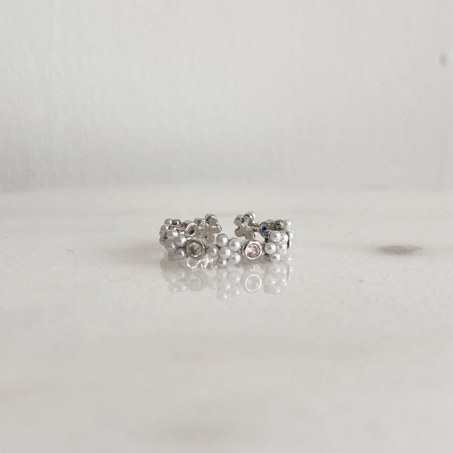 Anillo Flores de Perlas