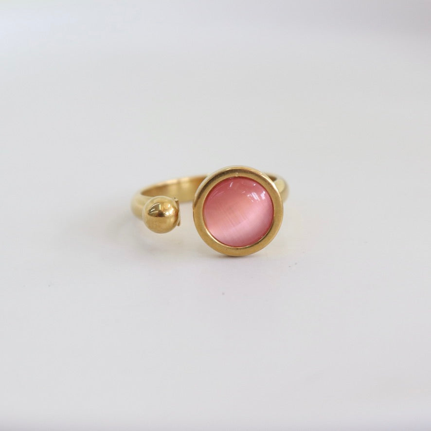 Anillo Círculo Rosado