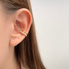 Cargar imagen en el visor de la galería, Earcuff Doble con Perlitas
