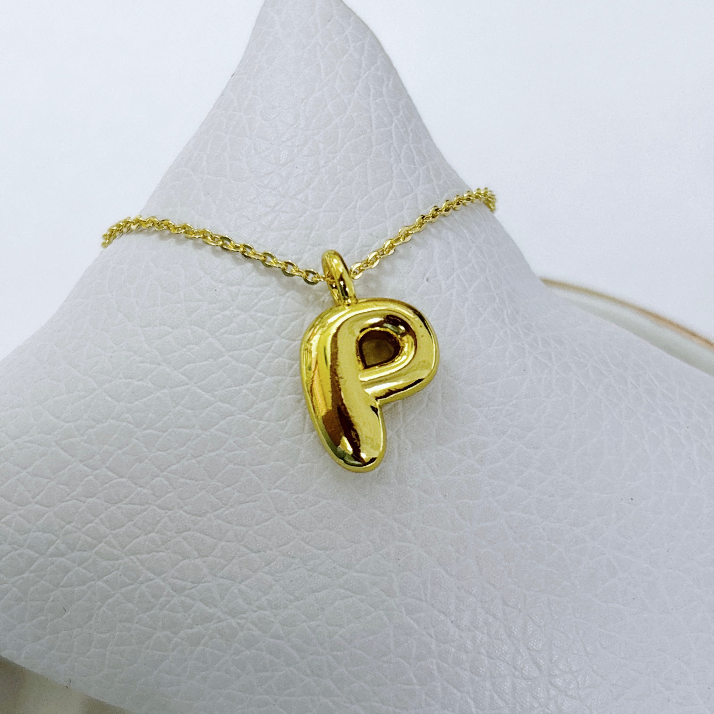 Collar Ajustable Inicial Burbuja