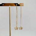 Aretes Largos Mariposa