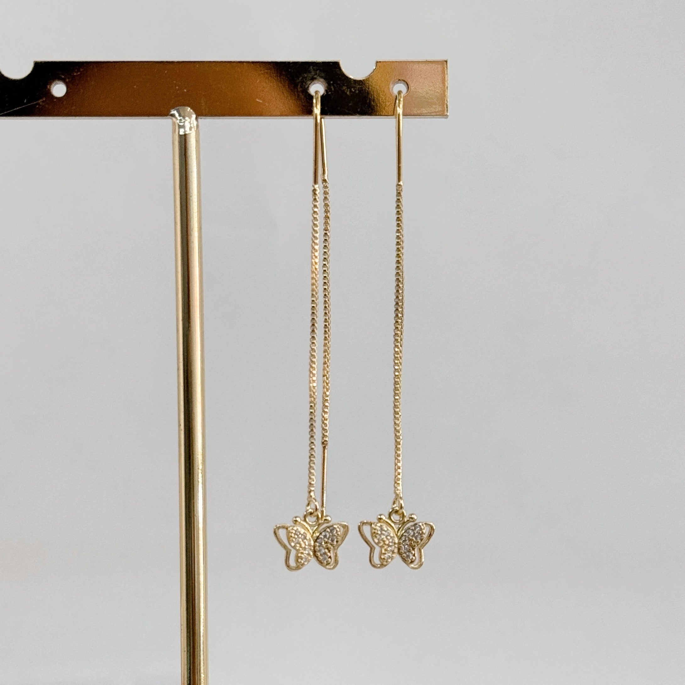 Aretes Largos Mariposa