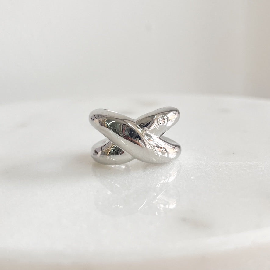 Anillo Chunky Cruzado