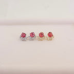 Studs Cristal Magenta