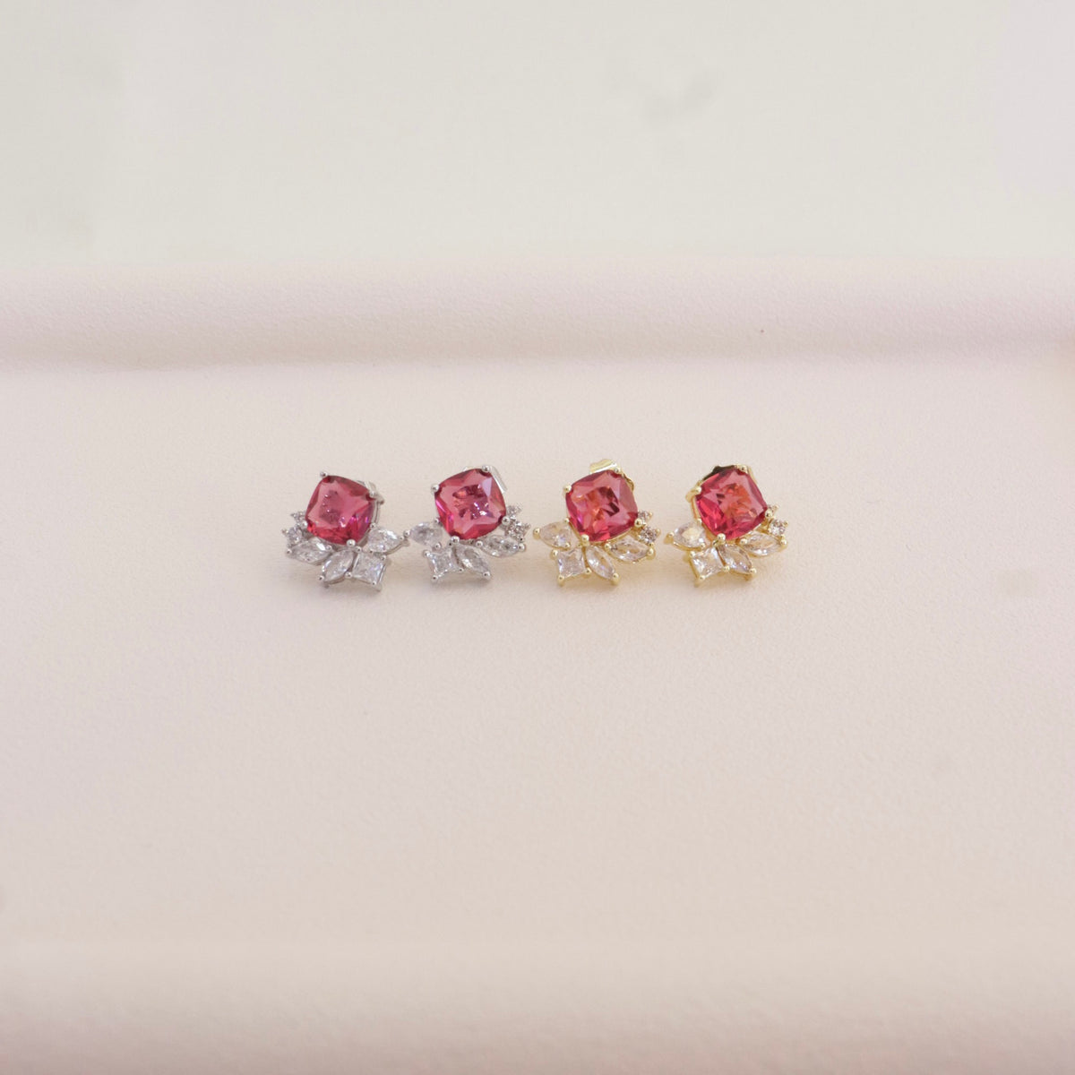 Studs Cristal Magenta