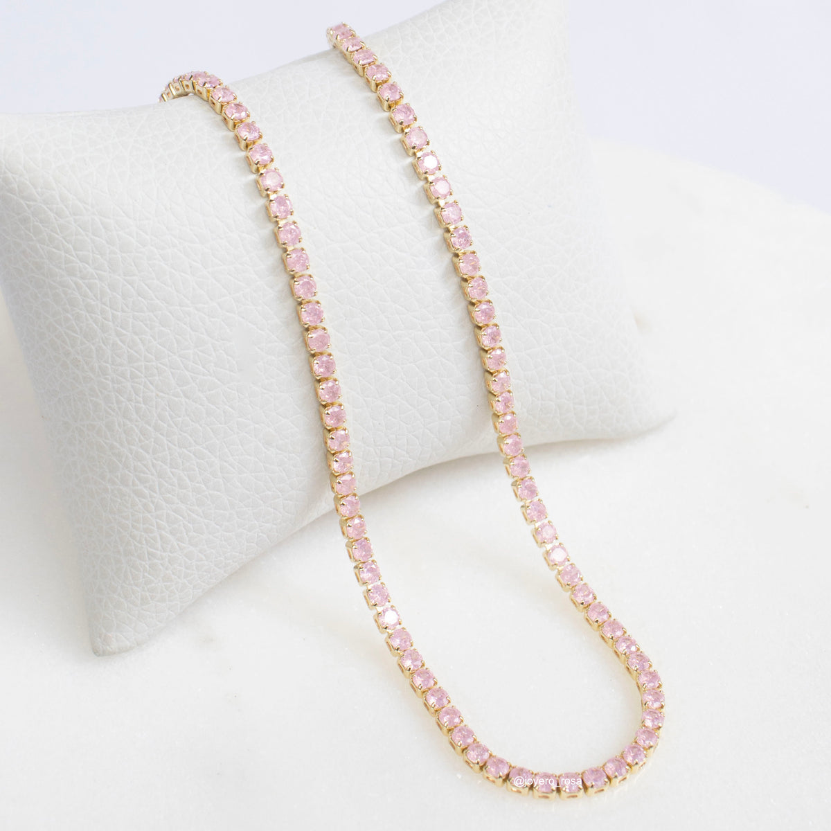 Collar Tennis Rosado