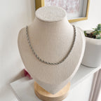 Collar Rope Plateado